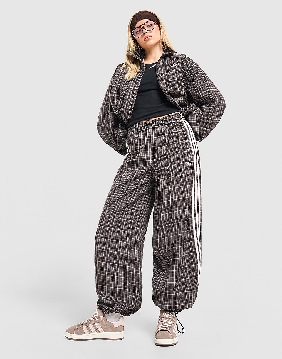 3-Stripes Check Tailored Track Pants