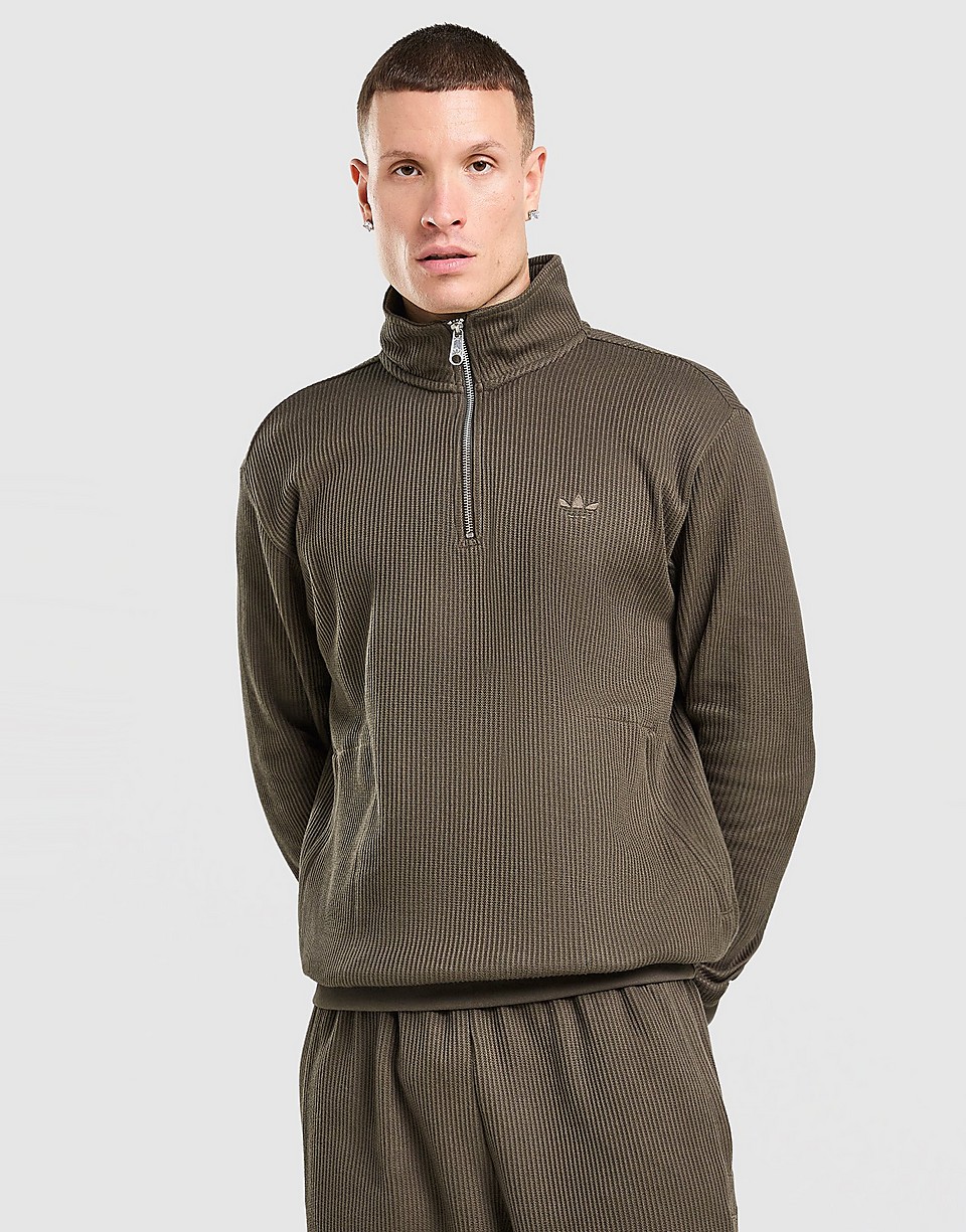 Waffle 1/4 Zip Sweatshirt