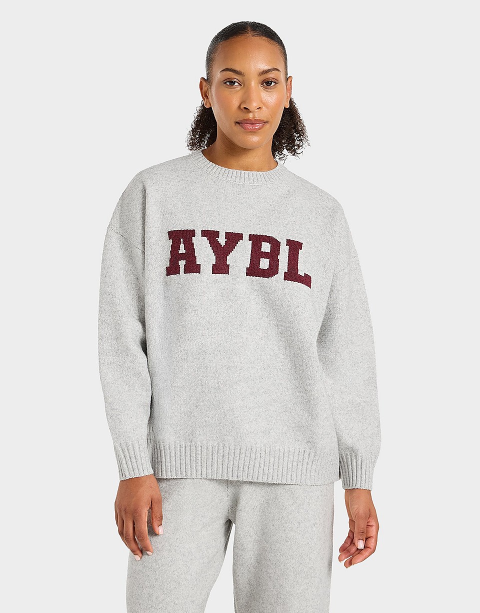Varsity Knitted Crew Sweatshirt