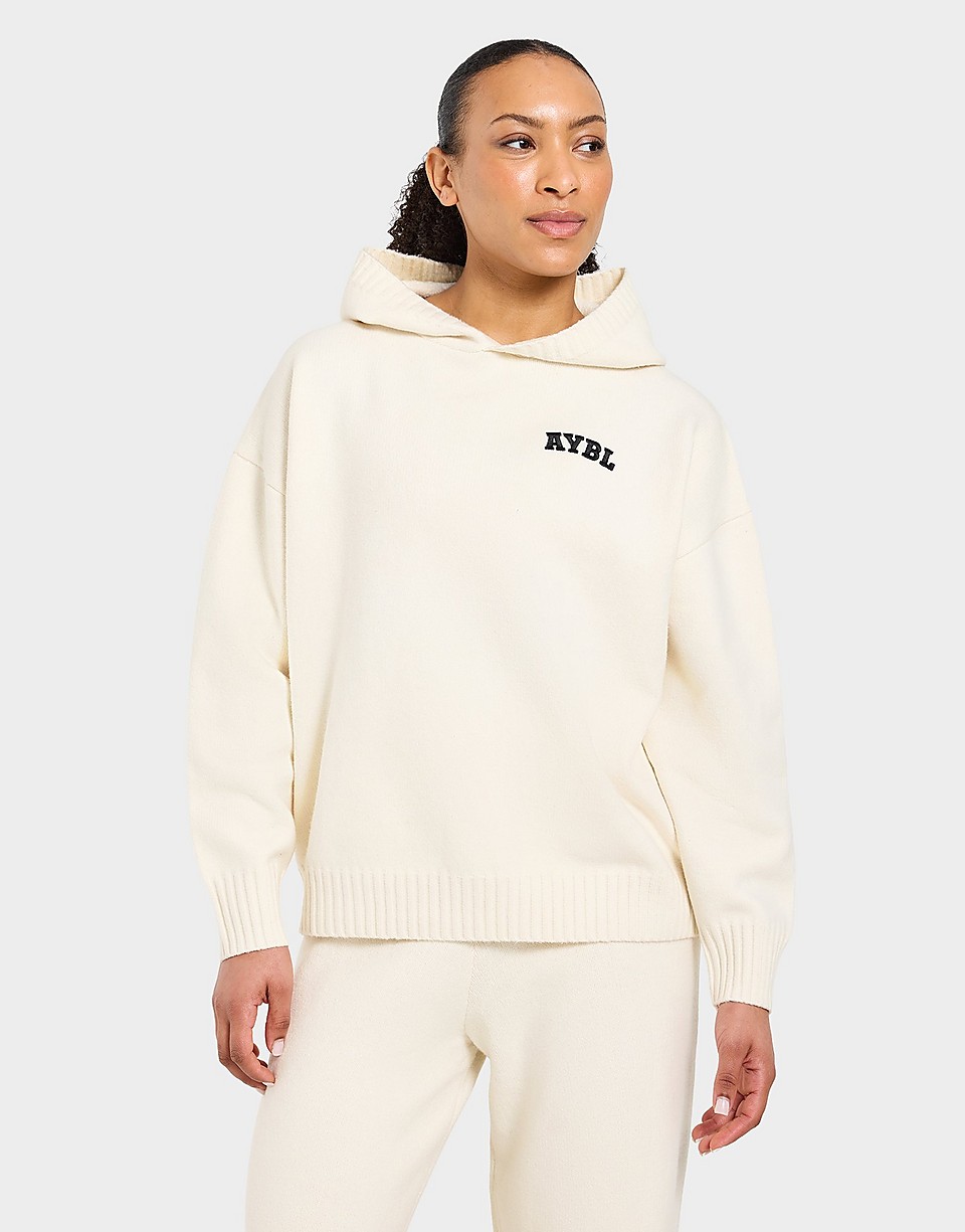 Varsity Knitted Small Logo Hoodie