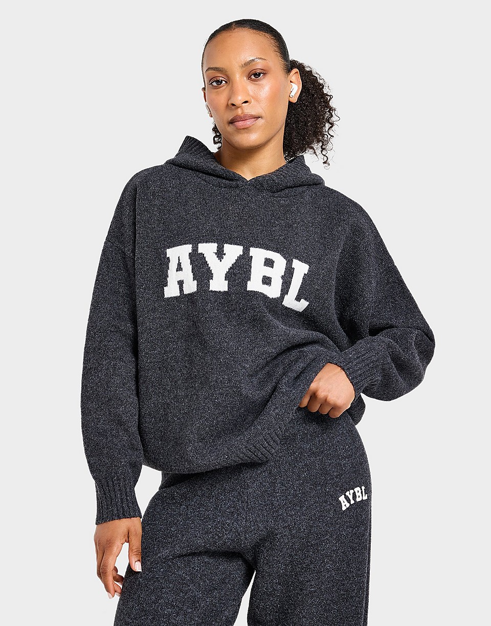 Varsity Knitted Overhead Hoodie