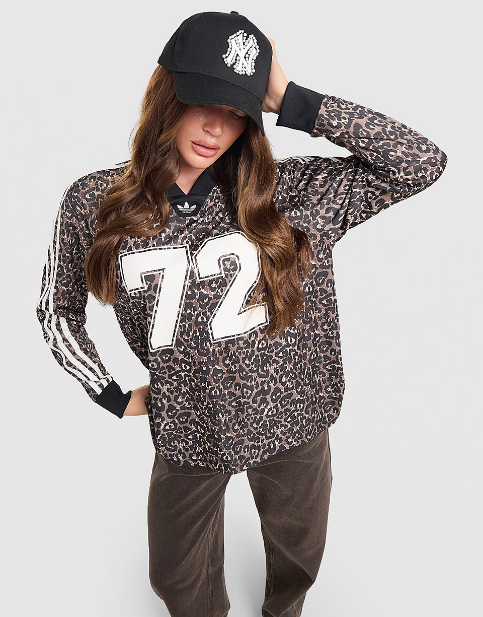 Leopard Long Sleeve Varsity T-Shirt
