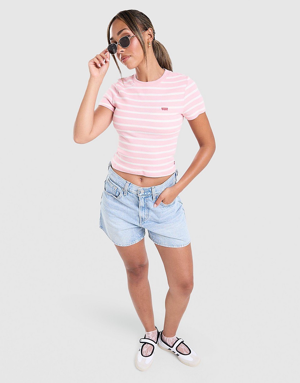 Striped Ribbed T-Shirt