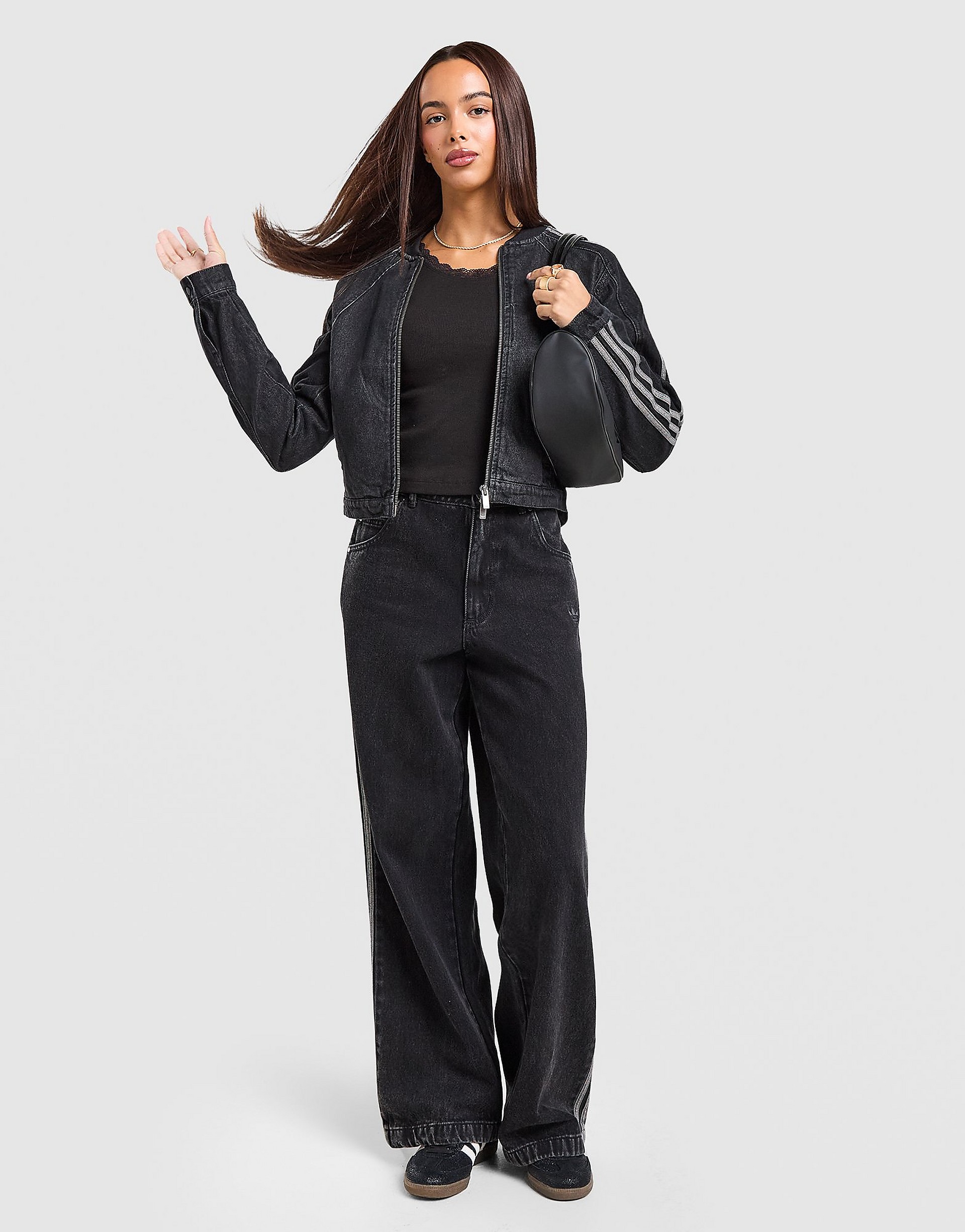 Adidas Originals Denim Firebird Track Pants jeans dam