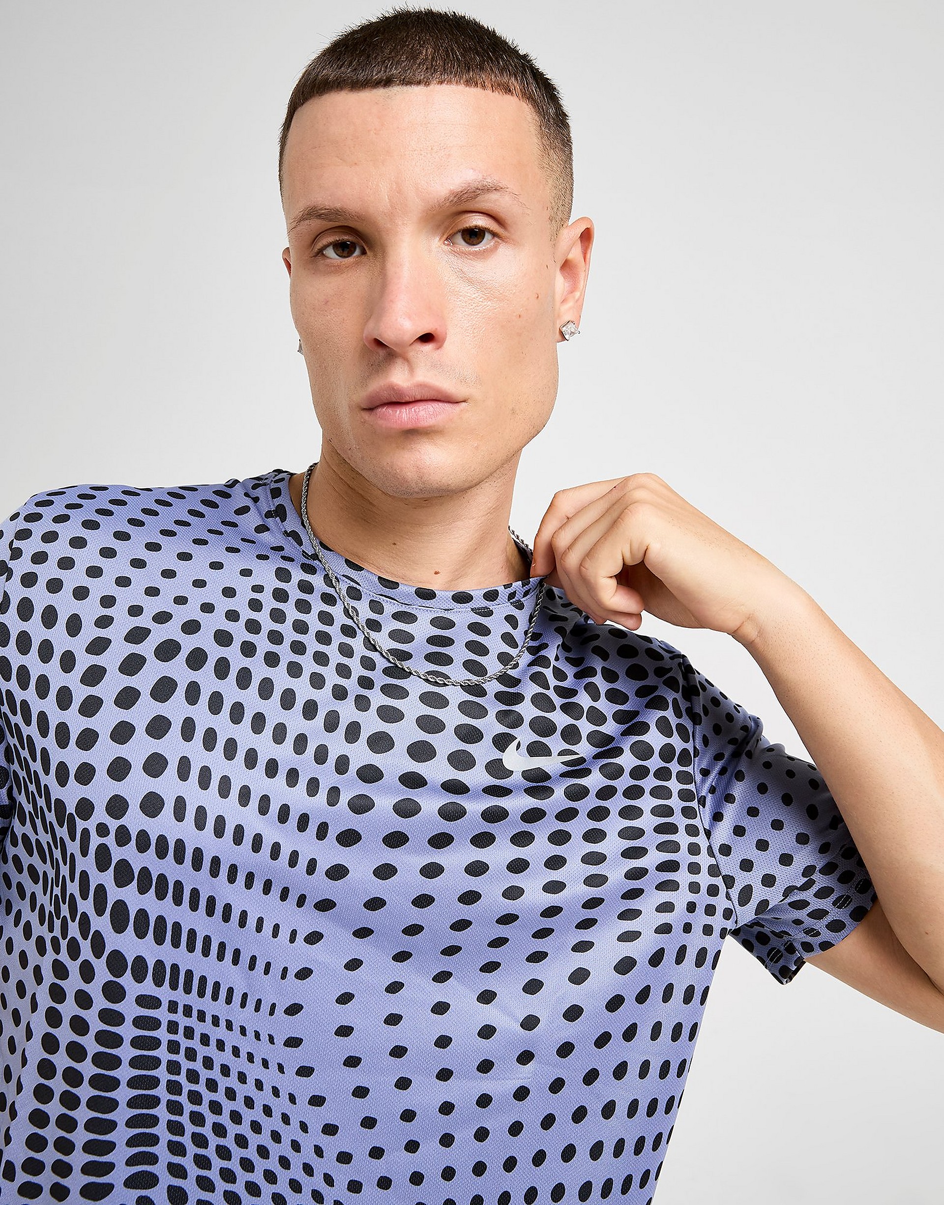 NIKE Miler All Over Print T-Shirt herr