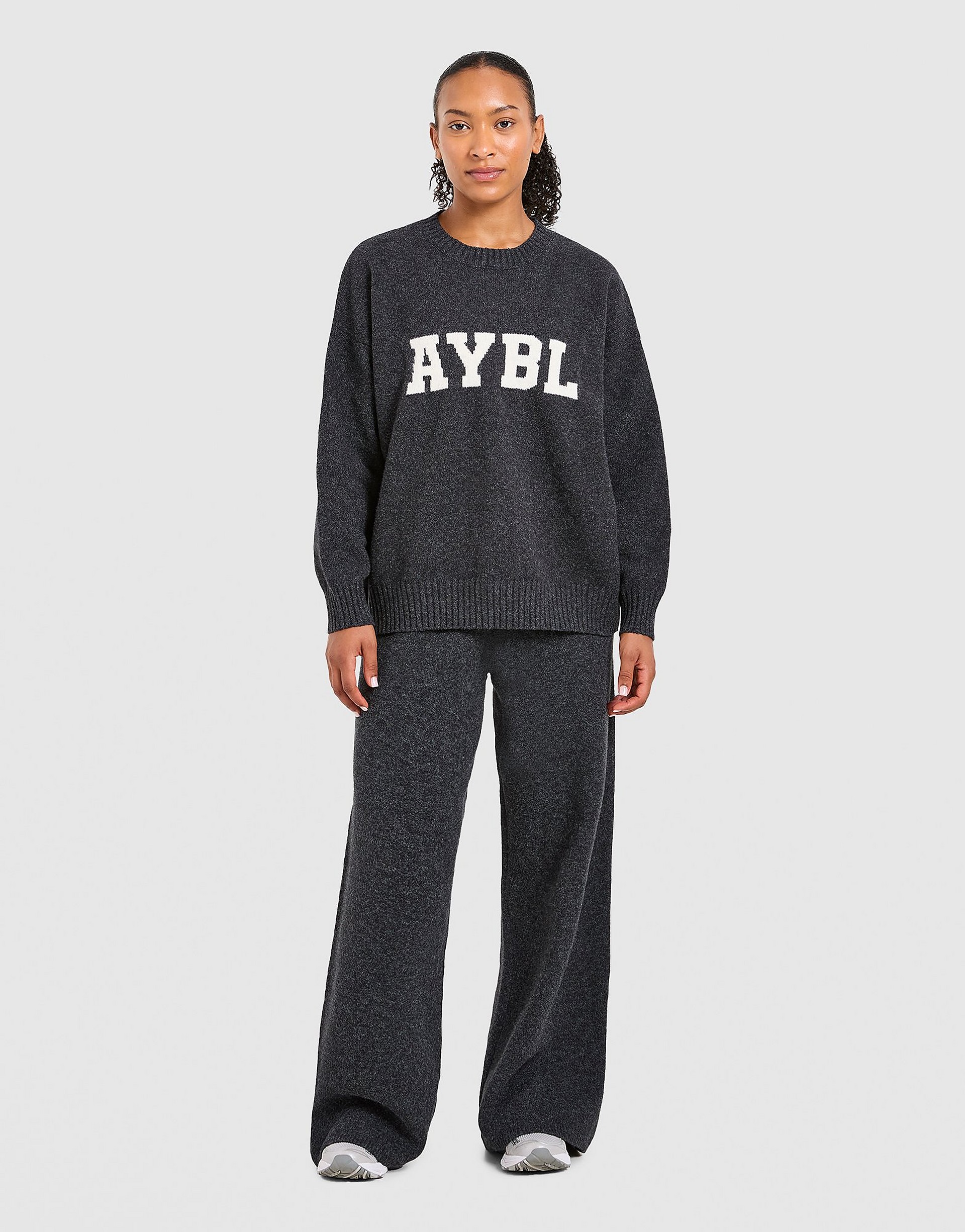 AYBL Varsity Knitted Wide Joggers byxor dam