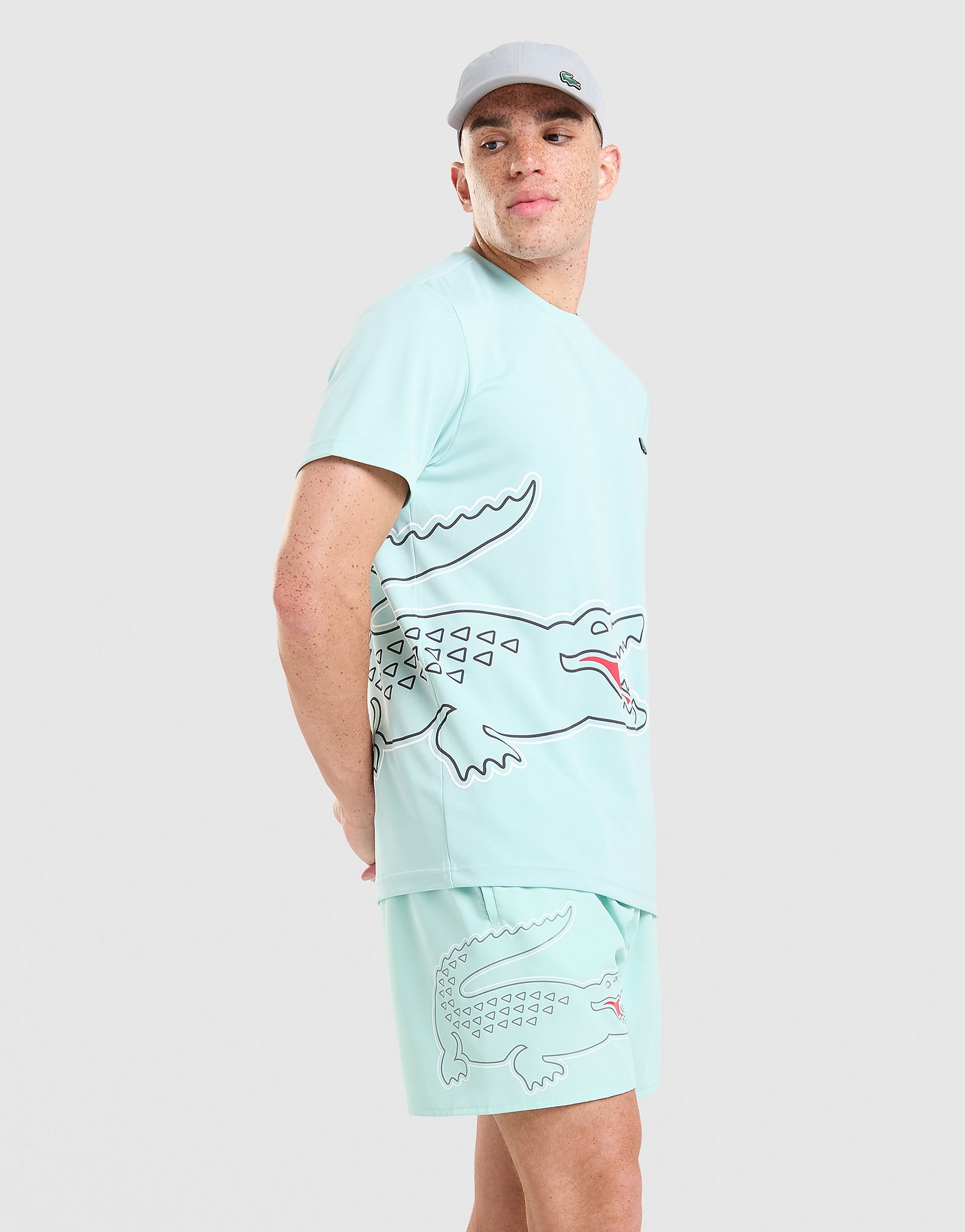 LACOSTE Wrap Croc T-Shirt herr