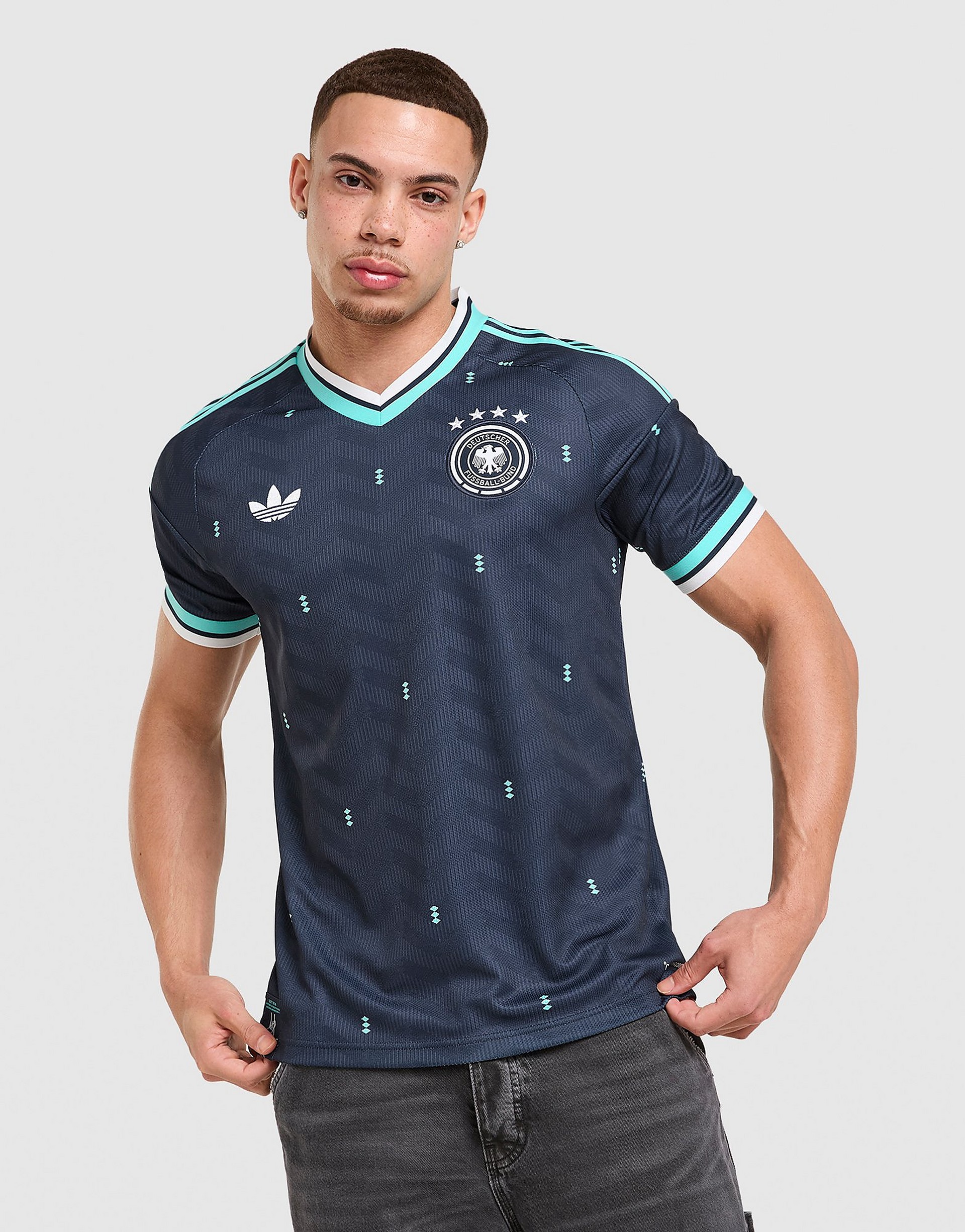 Adidas Performance Trikå 'Germany 26 Away' marinblå / turkos t-shirts dam – bild 7