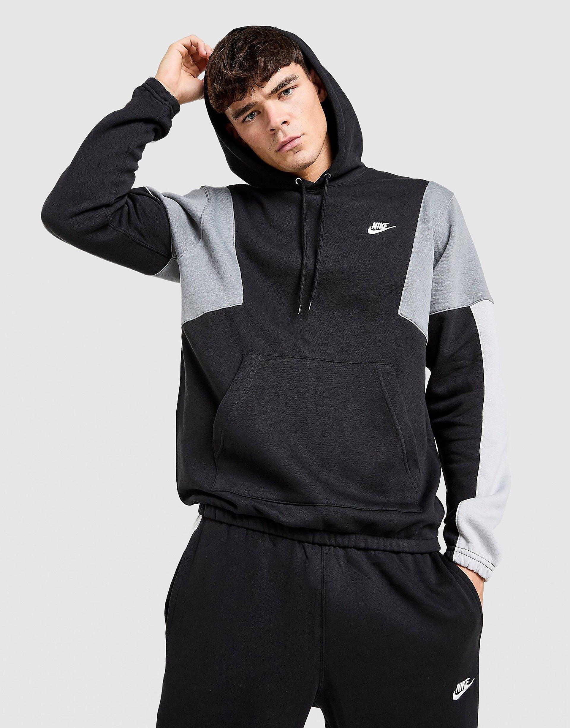 NIKE Club Fleece Colour Block Hoodie herr