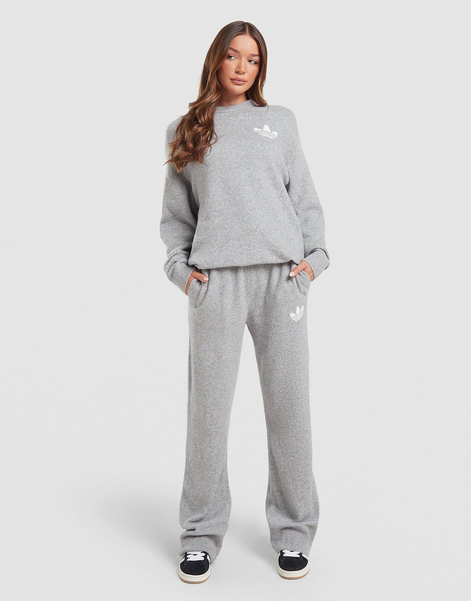 Adidas Originals Trefoil Knit Crew Sweatshirt dam
