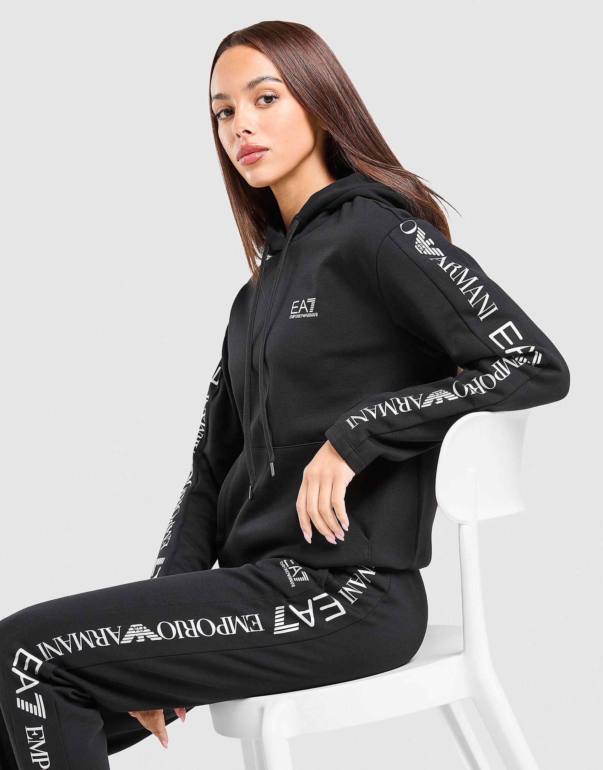 EA7 Emporio Armani Tape Logo Tracksuit tröjor dam