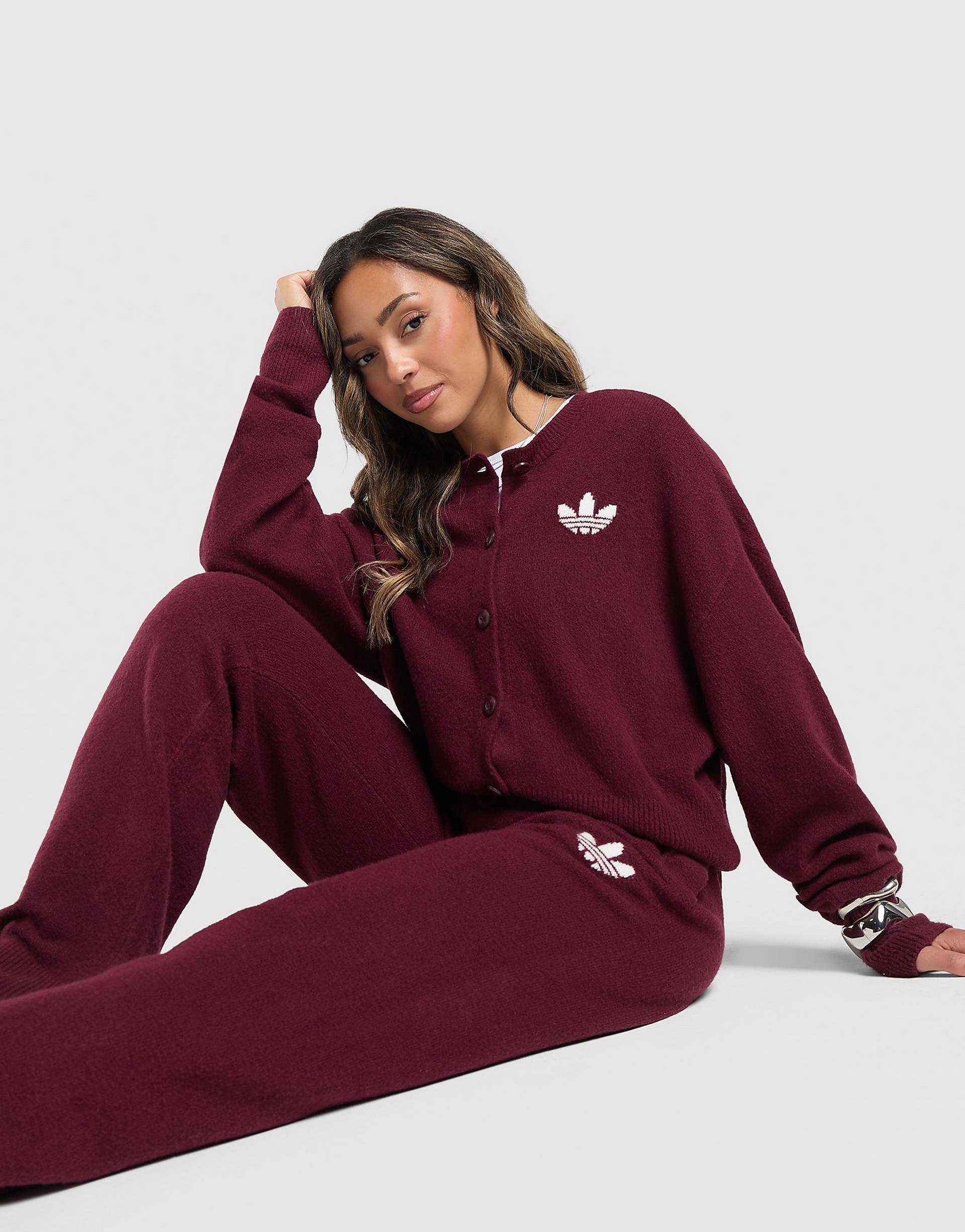 Adidas Originals Trefoil Knitted Joggers byxor dam