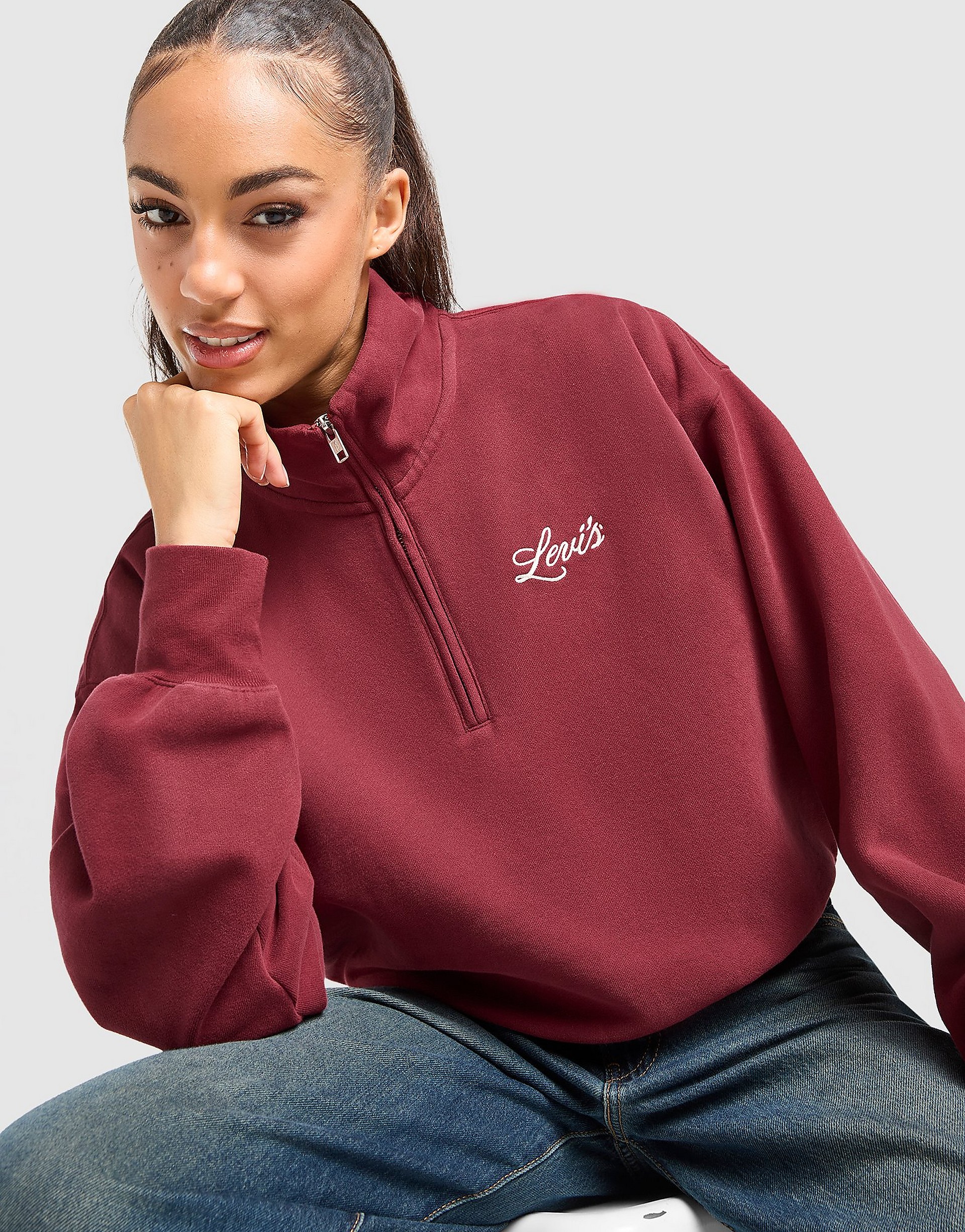 LEVIS ® Swirl 1/4 Zip Sweatshirt dam