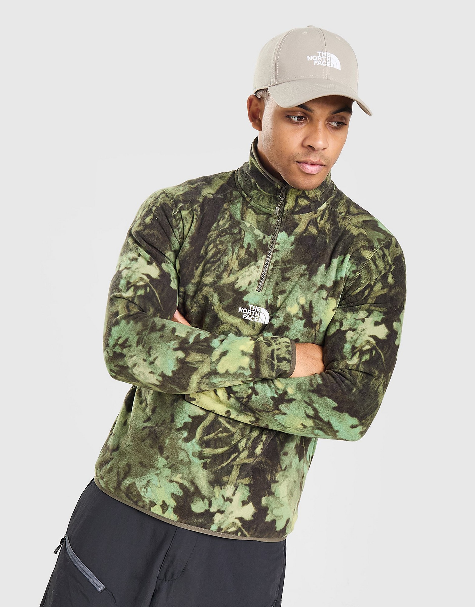 THE NORTH FACE Glacier All Over Print 1/4 Zip Fleece tröjor herr