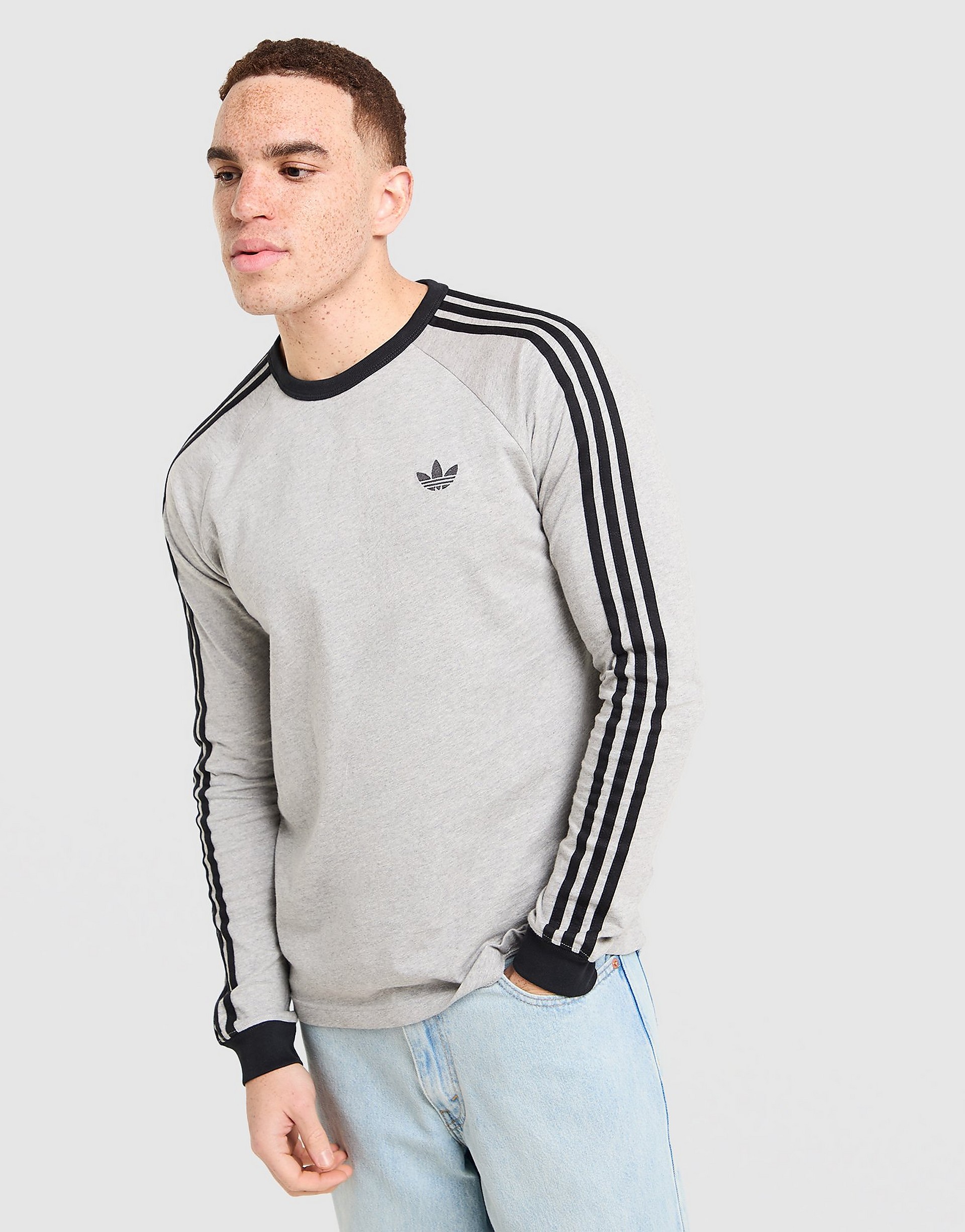 Adidas Originals T-shirt '3-Stripes Long Sleeve' herr – bild 2