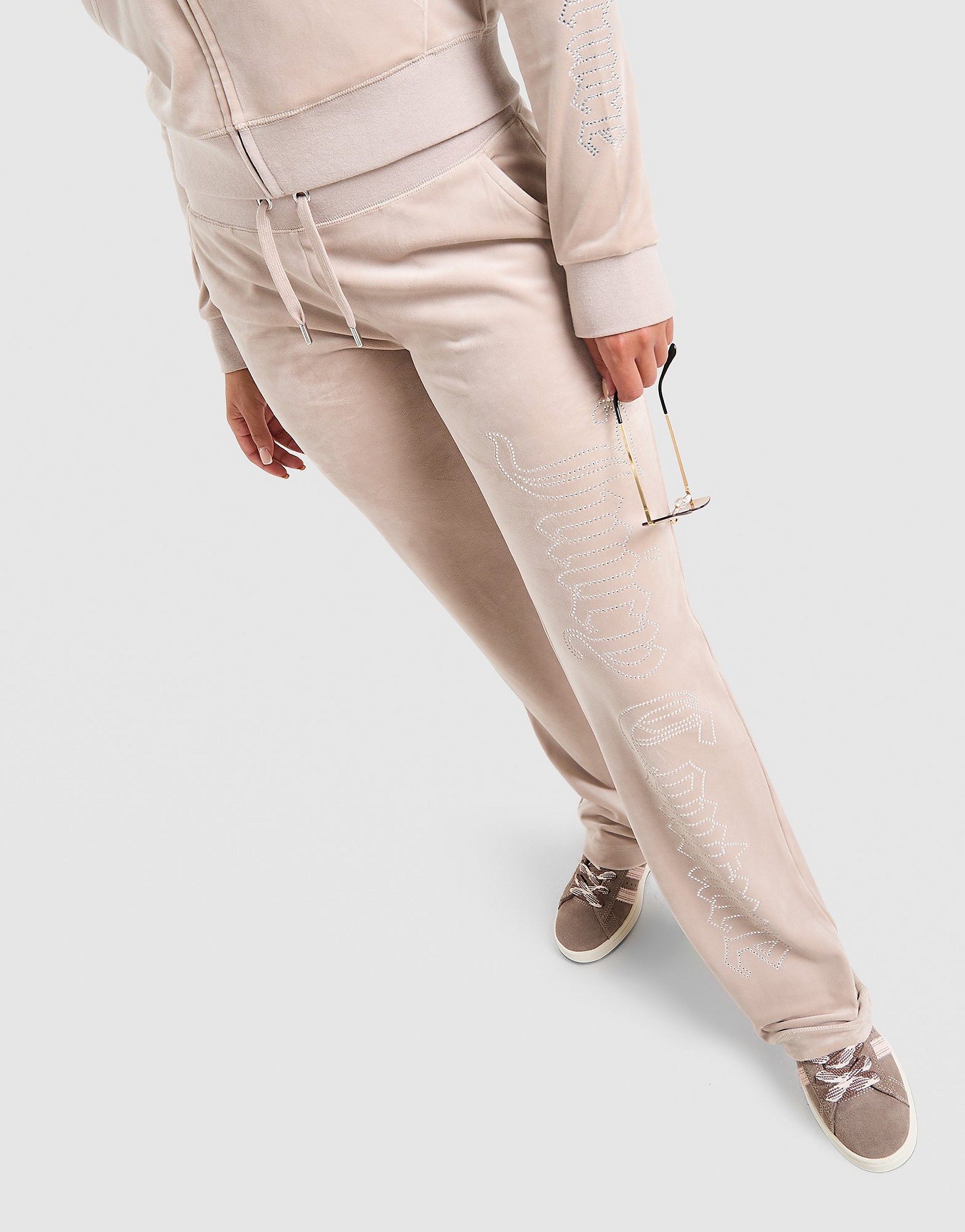 Juicy Couture Outline Diamante Track Pants byxor dam