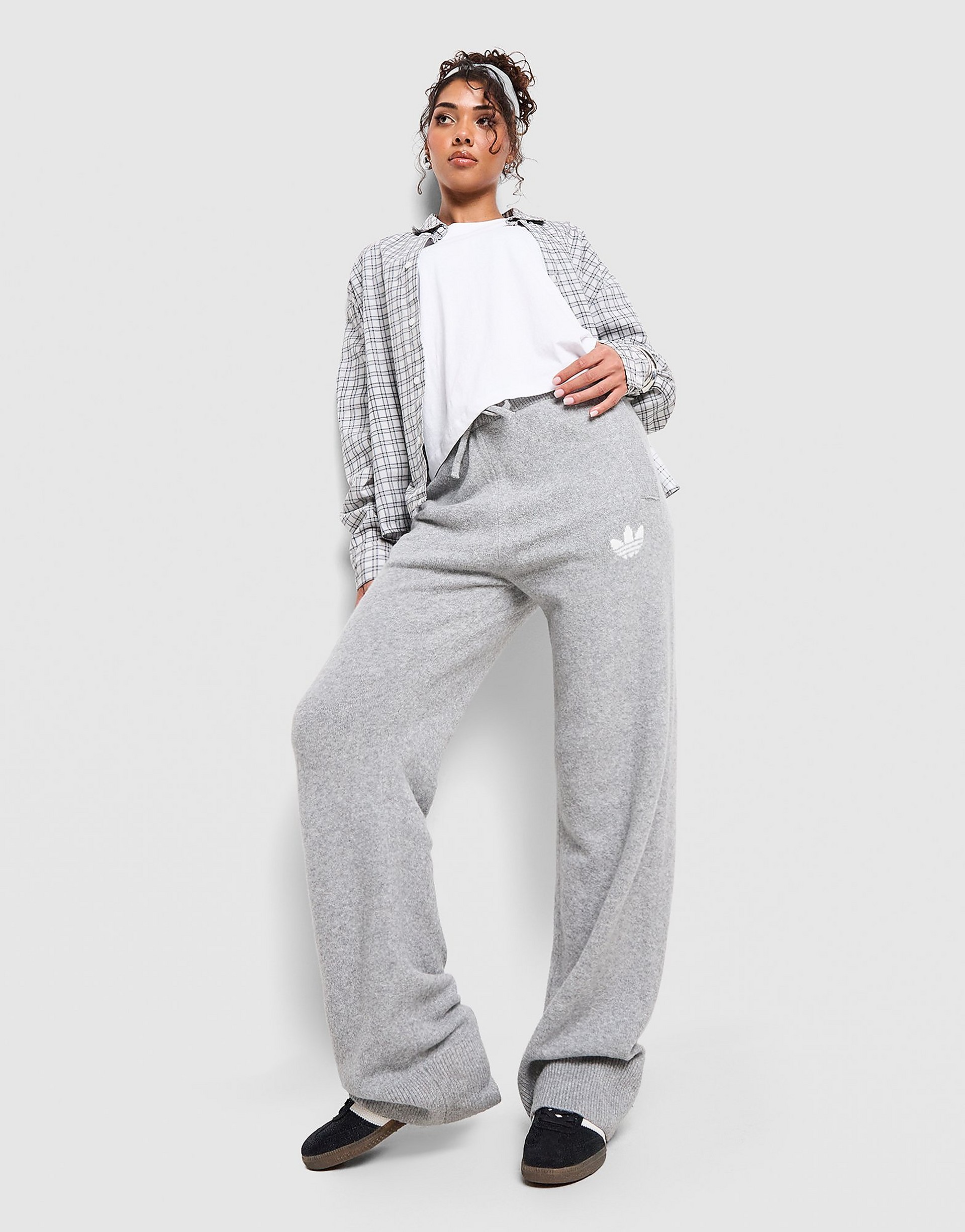 Adidas Originals Trefoil Knitted Joggers byxor dam