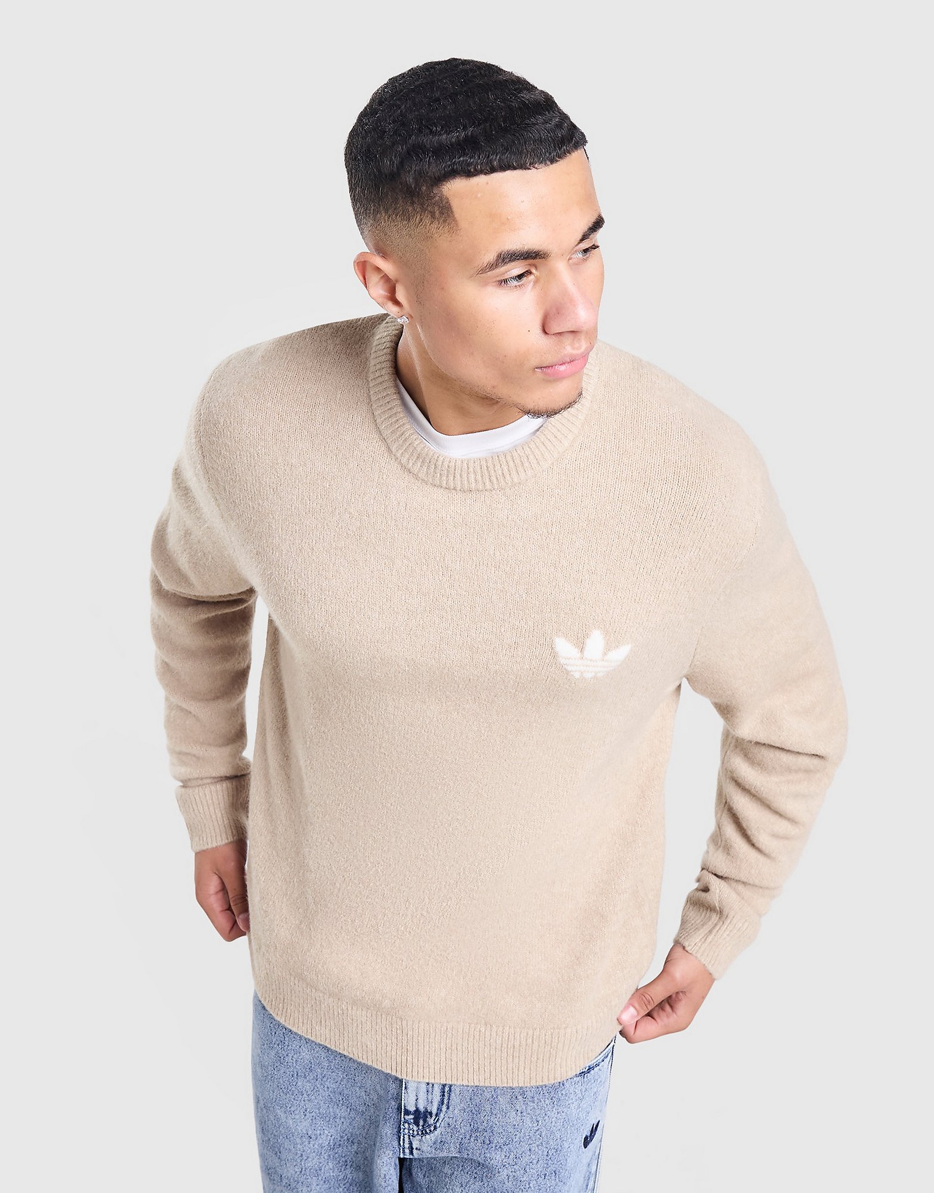 Adidas Originals Trefoil Essentials Knit Sweatshirt herr