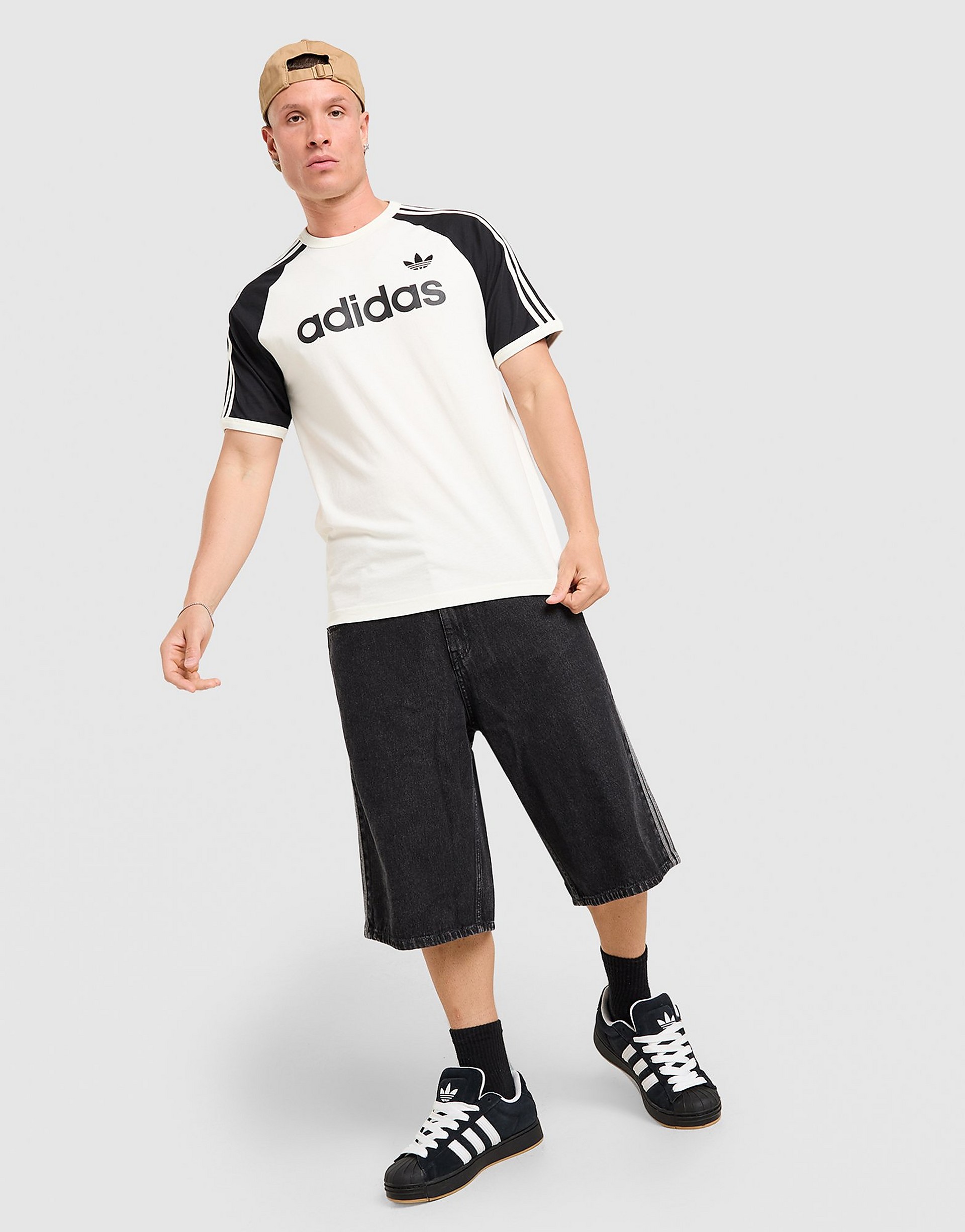 Adidas Originals Colour Block 3-Stripes T-Shirt herr