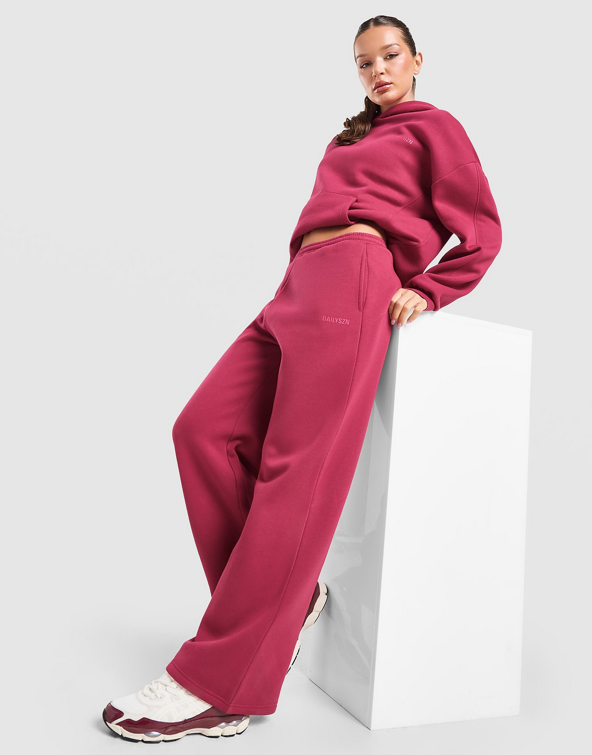 DAILYSZN Toasted Wide Leg Joggers byxor dam