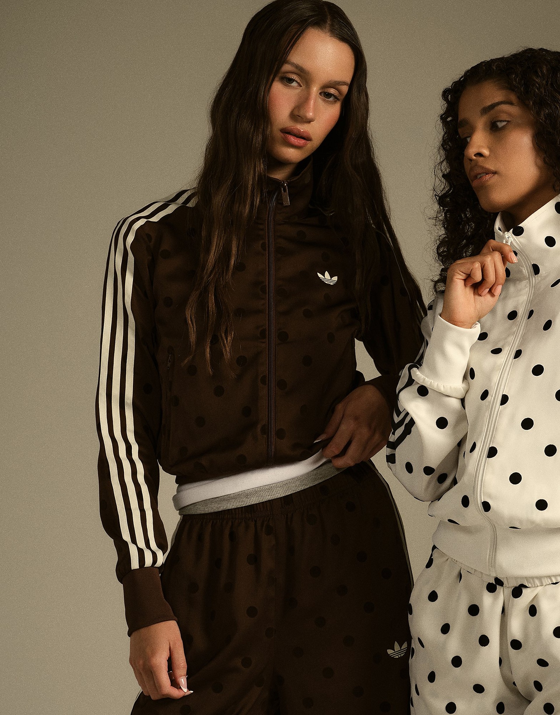 Adidas Originals Polka Dot Firebird Track Top jackor dam