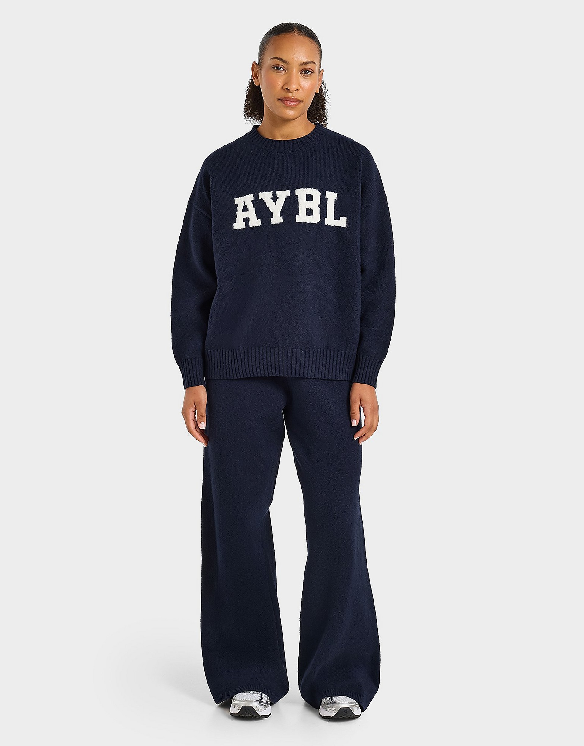 AYBL Varsity Knitted Wide Joggers byxor dam