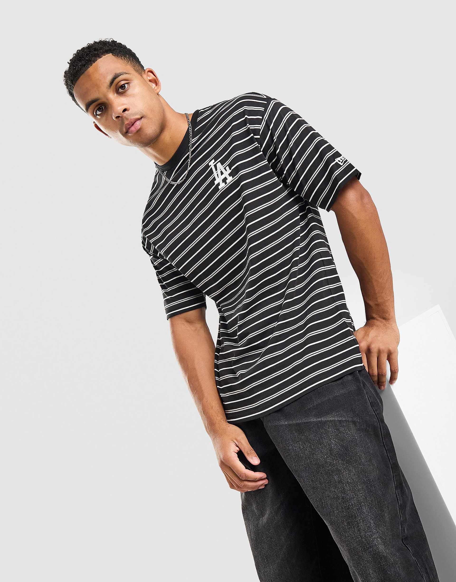 NEW ERA MLB LA Dodgers Stripe T-Shirt herr