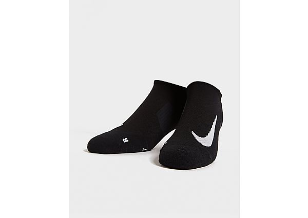 Nike 2 kpl Multiplier Running No Show -sukkia, Black