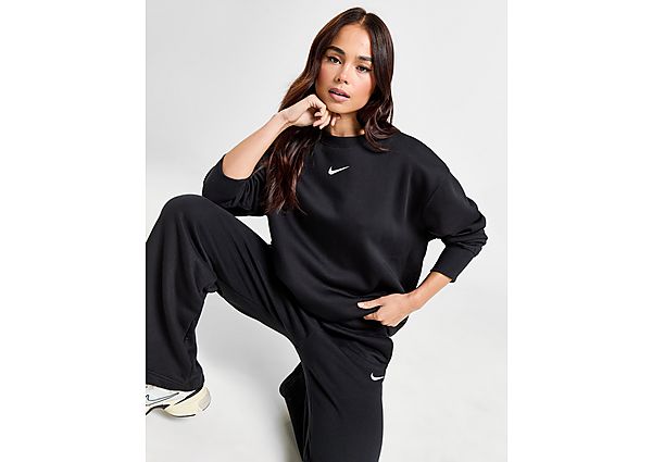 Nike Oversized sweatshirt met ronde hals voor dames Sportswear Phoenix Fleece Black Sail- Dames Black Sail