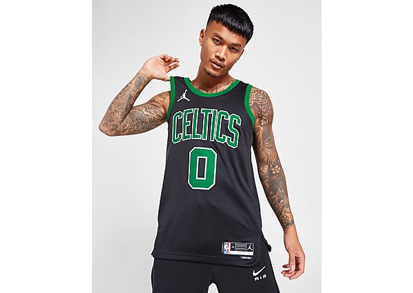 Jordan Boston Celtics Statement Edition Swingman NBA-jersey met Dri-FIT Black- Heren Black