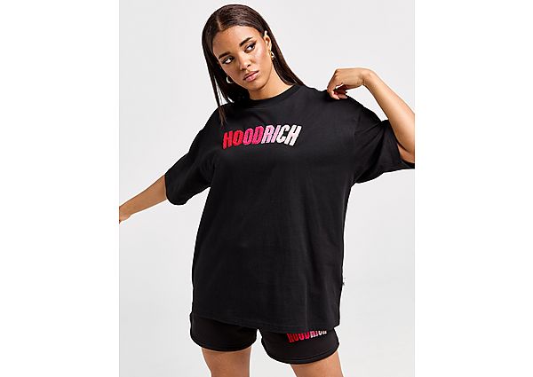 Hoodrich Kraze Boyfriend T-Shirt Black- Dames Black