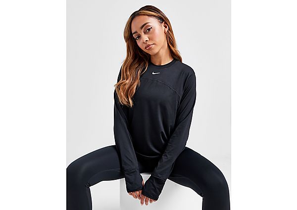 Nike Hardlooptop met ronde hals voor dames Dri-FIT Swift UV Black- Dames Black
