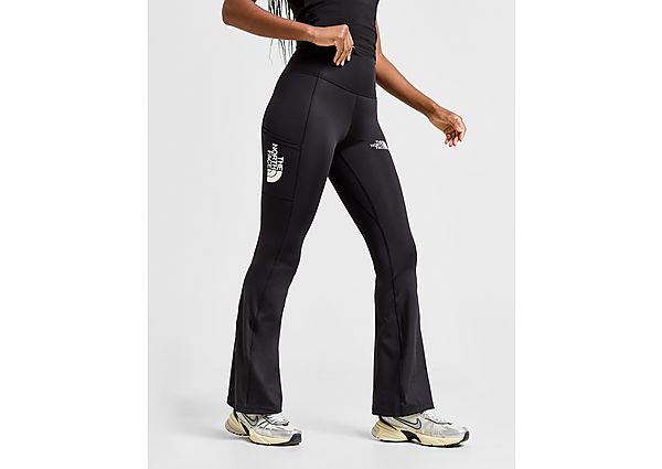 The North Face Poly Knit Flare Leggings Black- Dames Black