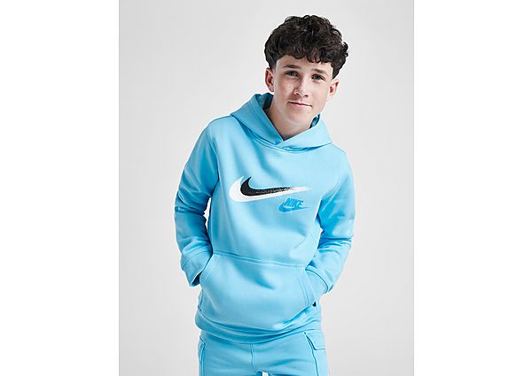 Nike Sportswear Big Kids' ( ') Fleece Pullover Graphic Hoodie Hoodies Kids aquarius blue maat: 170 beschikbare maaten:137 147 158 170