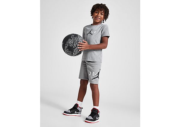 Jordan Essential T-Shirt Shorts Set Children Grey