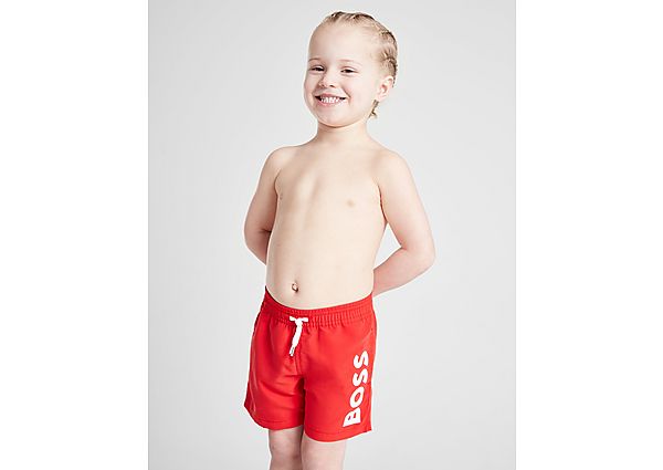 Boss Large Logo Swim Shorts Infant Red