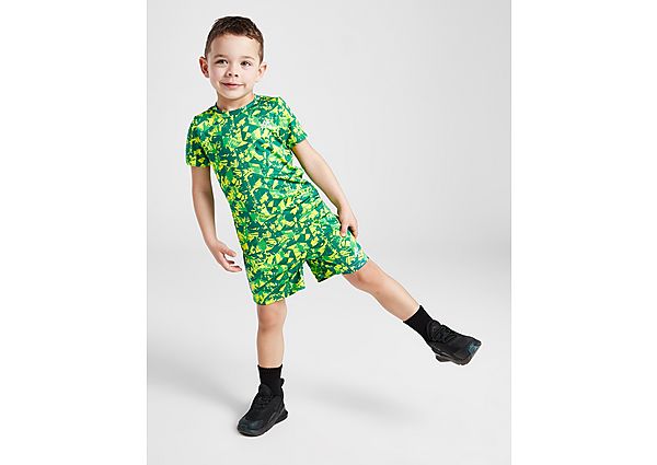 MONTIREX Geo T-Shirt Shorts Set Children Green