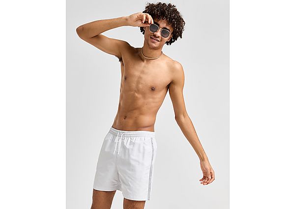 Calvin Klein Swim Tape Swim Shorts White- Heren White