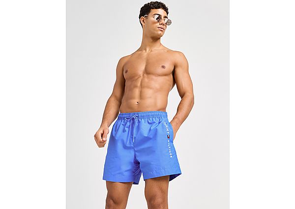 Tommy Hilfiger Side Logo Swim Shorts Blue- Heren Blue