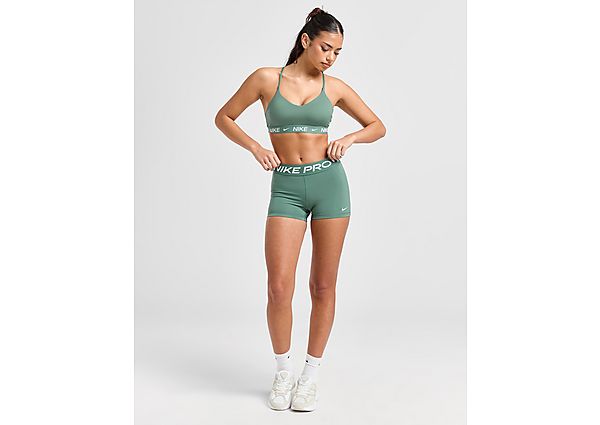 Nike Training Pro 3" Shorts Dames" Green- Dames Green
