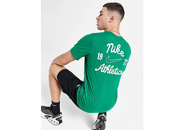 Nike Club Script T-Shirt Green