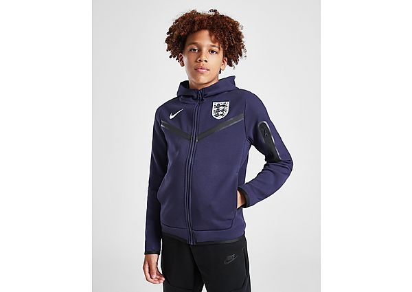 Nike England Tech Fleece Full Zip Hoodie Junior - Mens, Purple