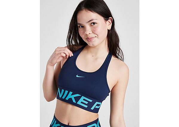 Nike Girls' Fitness Pro Sports Bra Junior - Mens, Blue