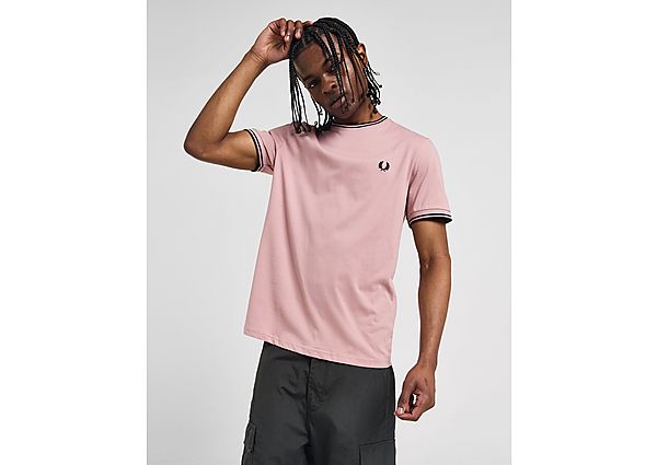 Fred Perry Twin Tipped Ringer T-Shirt Pink