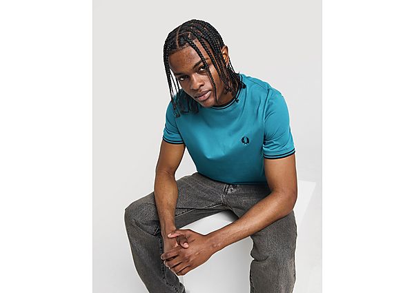 Fred Perry Twin Tipped Ringer T-Shirt Blue