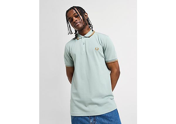 Fred Perry Twin Tipped Short Sleeve Polo Shirt Blue