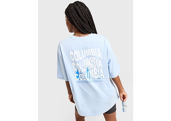 Columbia Swirl T-Shirt Blue- Dames Blue
