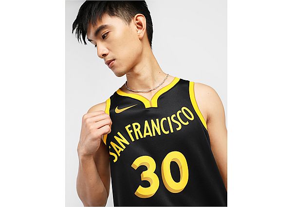 Nike Dri-FIT Swingman NBA-jersey voor heren Stephen Curry Golden State Warriors City Edition 2023 24 Black- Heren Black