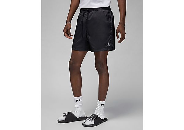 Jordan Poolside Shorts Black White- Heren Black White