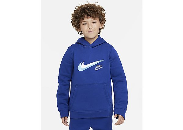Nike Fleecehoodie met graphic voor jongens Sportswear Deep Royal Blue- Heren Deep Royal Blue